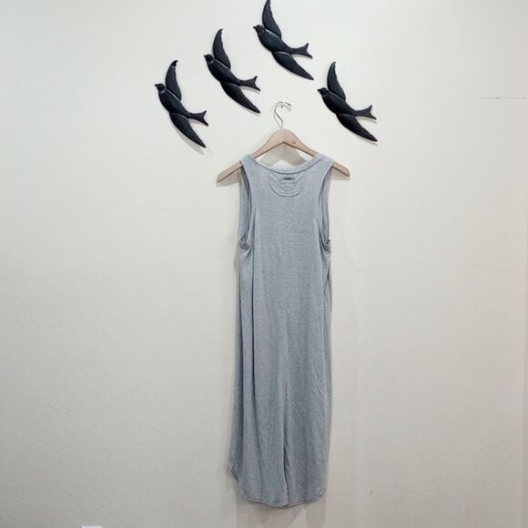 NEW! Prana Corrine Dress  - Oatmeal Stripe - M ~ Hemp Blend Quick Dry UPF 30+ - Picture 4 of 12